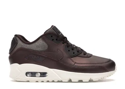 Pre-owned Nike Air Max 90 Prem (women's) Sneakers In Metallic Mahogany In Brown
