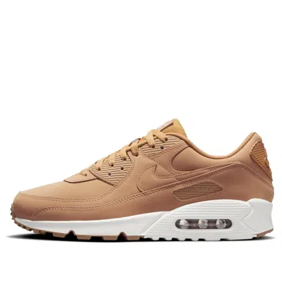 Nike Air Max 90 Premium 'flax Sail' In Gold