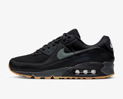 Pre-owned Nike Air Max 90 Premium Men's Trainers In Black And Brown