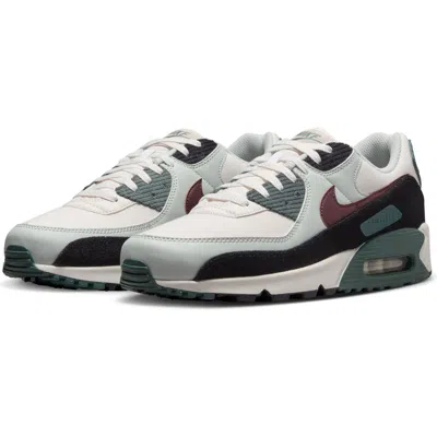 Nike Air Max 90 Premium Sneaker In Phantom/burgundy Crush/green