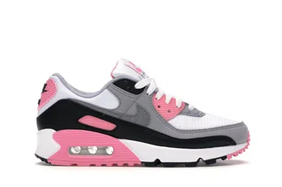 Pre-owned Nike Air Max 90 Recraft Rose (women's) Sneakers In White/particle Grey/light Smoke Grey