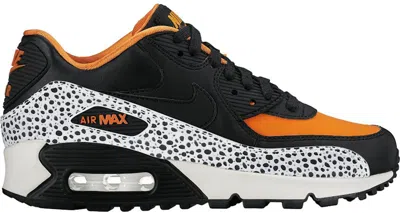 Pre-owned Nike Air Max 90 Safari Sneakers In Summit White/black/clay Orange