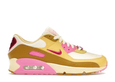 Pre-owned Nike Air Max 90 Se Dance Pink (women's) Sneakers In Coconut Milk/saturn Gold/bronzine