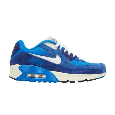 Pre-owned Nike Air Max 90 Se Gs 'signal Blue' | Kid's Size 5.5