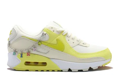 Pre-owned Nike Air Max 90 Se Have A  Day Princess Charming (women's) Sneakers In Sail/light Voltage Yellow Ii/l