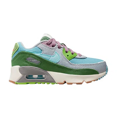 Pre-owned Nike Air Max 90 Se Ps 'sun Club - Worn Blue Treeline' | Multi-color | Kid's Size 12