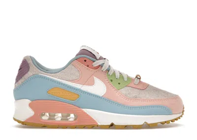 Pre-owned Nike Air Max 90 Se Sun Club (women's) Sneakers In Light Ore Wood/sail