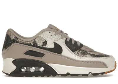 Pre-owned Nike Air Max 90 Se Tan Snakeskin (women's) Sneakers In Malt/velvet Brown