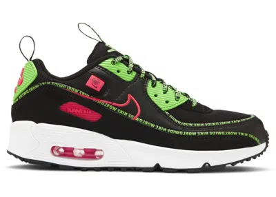 Pre-owned Nike Air Max 90 Se Worldwide Pack Sneakers In Black/flash Crimson/green Strike In Multi