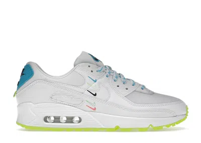 Pre-owned Nike Air Max 90 Se Worldwide Pack (women's) Sneakers In White/blue Fury In Multi