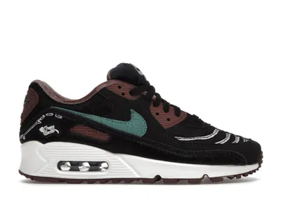 Pre-owned Nike Air Max 90 Siempre Familia (women's) Sneakers In Black/brown/green