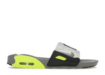 Pre-owned Nike Air Max 90 Slide (women's) Sneakers In Smoke Grey/volt/black
