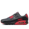 Nike Air Max 90 Smoke Grey Fire Red In Black