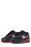 Nike Air Max 90 Sneaker In Anthracite/ White/ Black/ Red