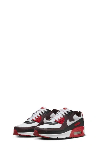 Nike Air Max 90 Sneaker In Burgundy Crush/ Black/ Red