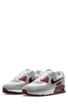 Nike Air Max 90 Sneaker In White/ Black/ Dark Red