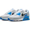 Nike Air Max 90 Sneaker In White/black/blue