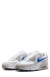 Nike Air Max 90 Sneaker In White/racer Blue/grey