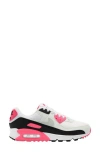 Nike Air Max 90 Sneaker In White/silver/pink