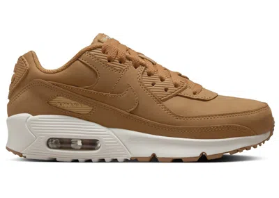 Pre-owned Nike Air Max 90 Sneakers In Flax/sail In Brown