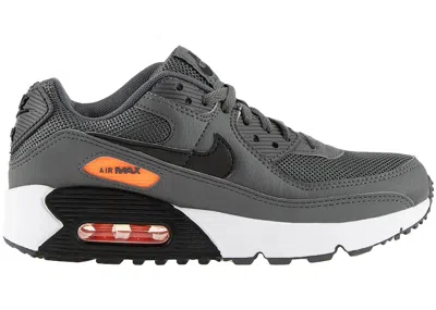 Pre-owned Nike Air Max 90 Sneakers In Iron Grey/black/total Orange