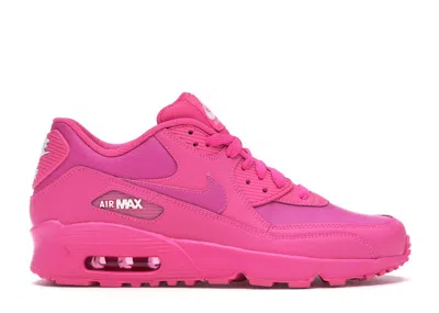 Pre-owned Nike Air Max 90 Sneakers In Laser Fuchsia/white