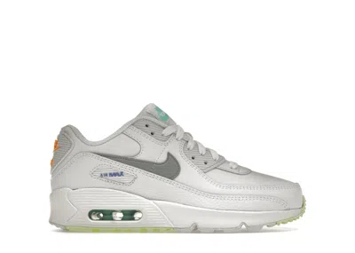 Pre-owned Nike Air Max 90 Sneakers In White/laser Orange/aurora
