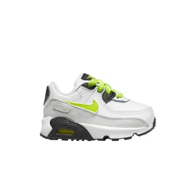 Pre-owned Nike Air Max 90 Td 'reflective Logo - White Volt' | Infant Size 7