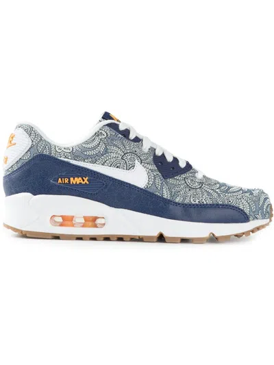 Nike 'air Max 90' Trainers In Blue