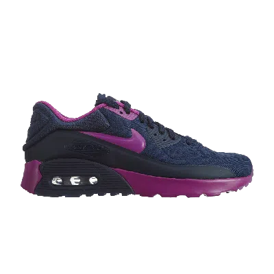 Pre-owned Nike Air Max 90 Ultra Se Gs 'midnight Navy Hyper Violet' In Blue