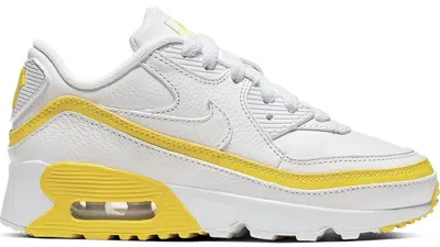 Pre-owned Nike Air Max 90 Undefeated Sneakers In White/opti Yellow