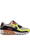 Nike Wmns Air Max 90 Light Bone/lt Ultramarine/volt/black Women's Low Shoe In Multi