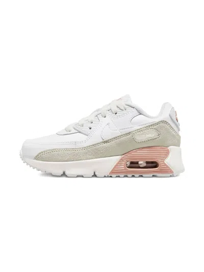 Nike Kids' Air Max 90 "white Metallic/red Bronze" Sneakers