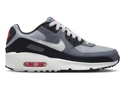 Pre-owned Nike Air Max 90 White Sneakers In Wolf Grey/cool Grey/anthracite