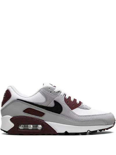 NIKE AIR MAX 90 "WHITE/DARK TEAM RED/PURE PLATINUM/BLACK" SNEAKERS