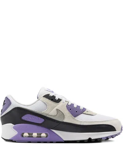 NIKE AIR MAX 90 "WHITE/DUSTY AMETHYST/PHOTON DUST/LIGHT SMOKE GREY" SNEAKERS