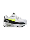 Nike Air Max 90 "white/hot Lime" Sneakers In White