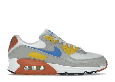 Pre-owned Nike Air Max 90 (women's) Sneakers In Summit White/light Bone/vivid Sulphur