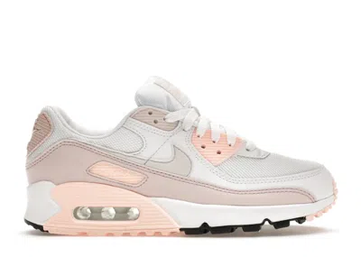 Pre-owned Nike Air Max 90 (women's) Sneakers In White/barely Rose/crimson Tint