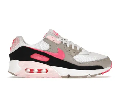Pre-owned Nike Air Max 90 (women's) Sneakers In White/hot Pink/rose