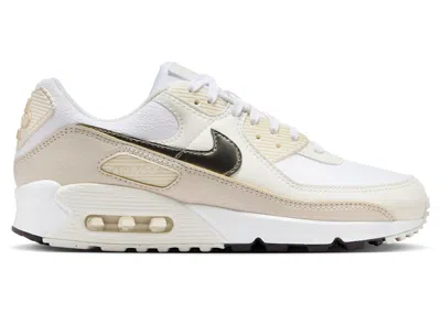 Pre-owned Nike Air Max 90 (women's) Sneakers In White/light Oak Brown/summit White