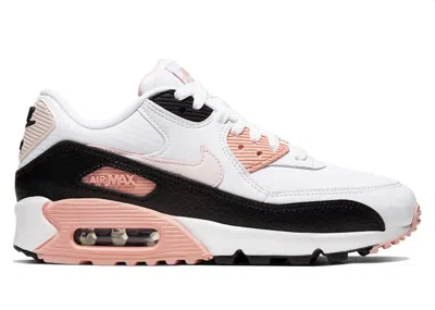 Pre-owned Nike Air Max 90 (women's) Sneakers In White/light Soft Pink/black In Multi