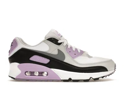 Pre-owned Nike Air Max 90 (women's) Sneakers In White/lilac/photon Dust In Multi