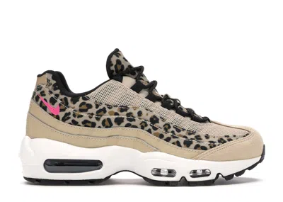Pre-owned Nike Air Max 95 Animal Pack (women's) Sneakers In Desert Ore/laser Fuchsia/black