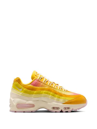 Nike Air Max 95 Big Bubble Lace-up Sneakers In Orange