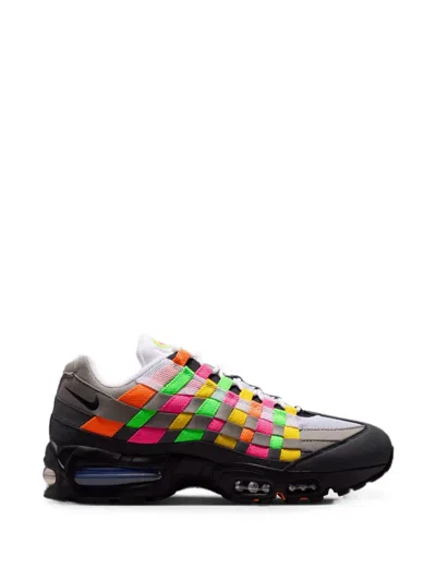 Nike Air Max 95 Big Bubble Woven Sneakers In Animal Print