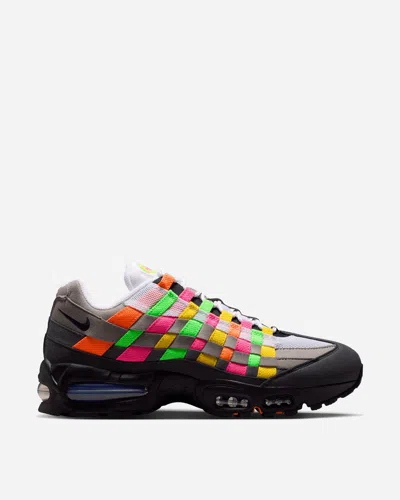 Nike Air Max 95 Big Bubble Woven Sneakers Hyper Pink / Green Strike In Multi