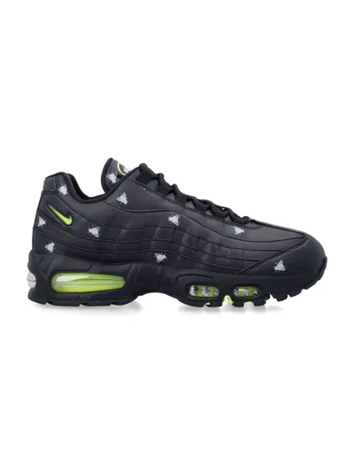 NIKE NIKE AIR MAX 95 BLACK WITH NEON YELLOW ACCENTS