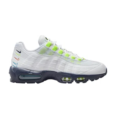 Pre-owned Nike Air Max 95 Ec 'multi-color Swoosh' In White