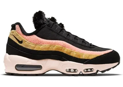 Pre-owned Nike Air Max 95 Fur (women's) Sneakers In Black